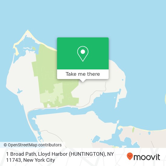1 Broad Path, Lloyd Harbor (HUNTINGTON), NY 11743 map