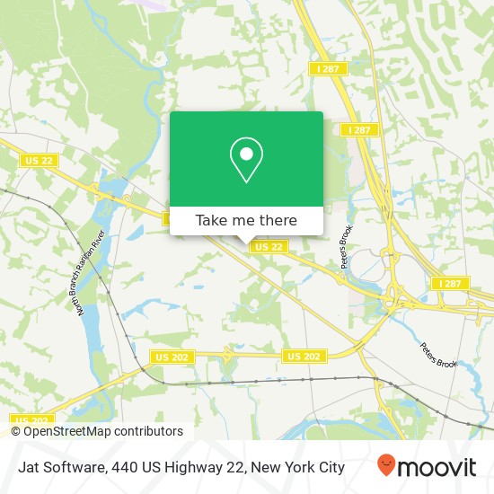 Mapa de Jat Software, 440 US Highway 22