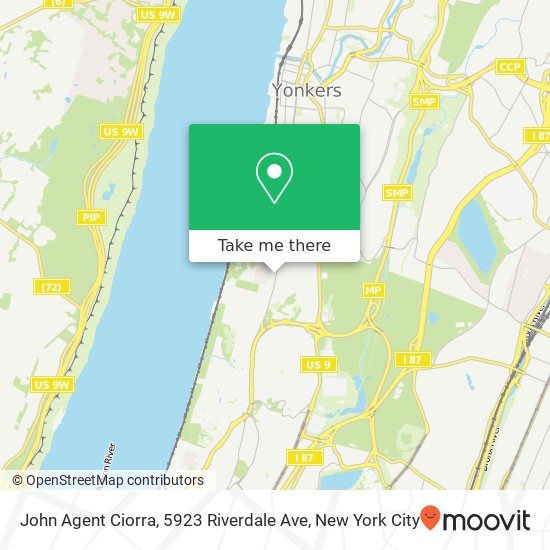 Mapa de John Agent Ciorra, 5923 Riverdale Ave