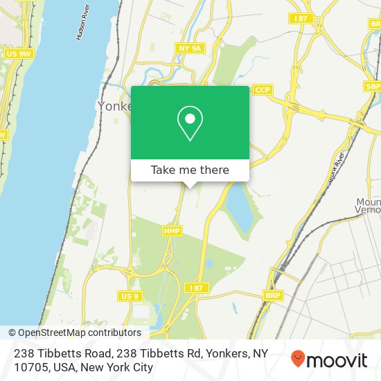 238 Tibbetts Road, 238 Tibbetts Rd, Yonkers, NY 10705, USA map