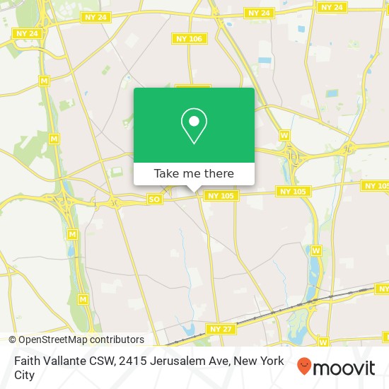 Mapa de Faith Vallante CSW, 2415 Jerusalem Ave