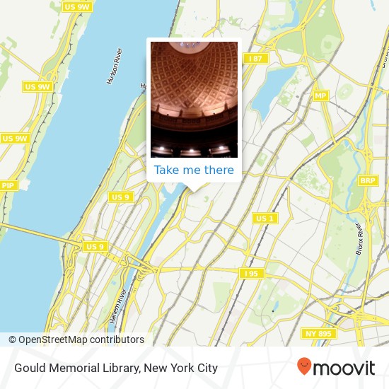 Gould Memorial Library map