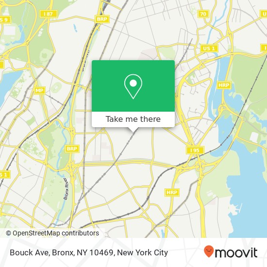Bouck Ave, Bronx, NY 10469 map