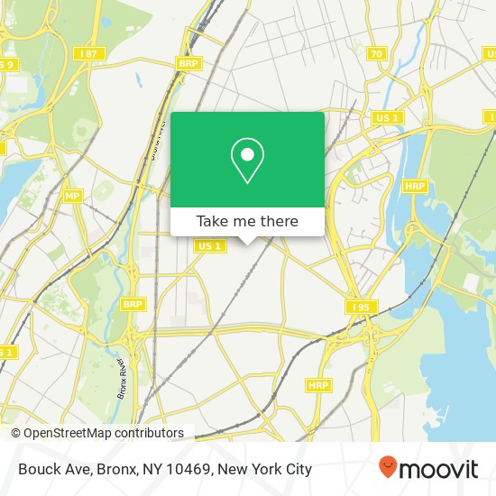 Bouck Ave, Bronx, NY 10469 map