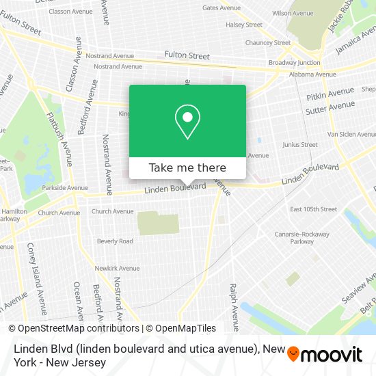 Linden Blvd (linden boulevard and utica avenue) map