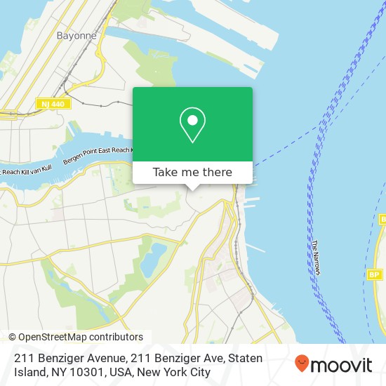 211 Benziger Avenue, 211 Benziger Ave, Staten Island, NY 10301, USA map