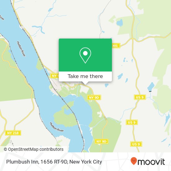 Mapa de Plumbush Inn, 1656 RT-9D