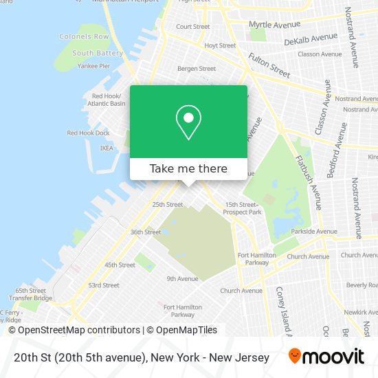 Mapa de 20th St (20th 5th avenue)