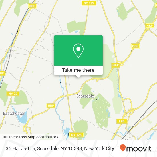 Mapa de 35 Harvest Dr, Scarsdale, NY 10583