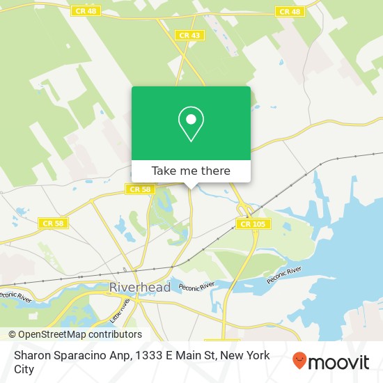 Mapa de Sharon Sparacino Anp, 1333 E Main St