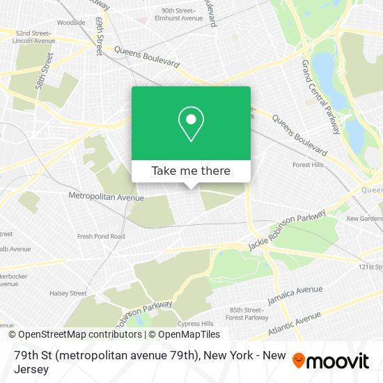 79th St (metropolitan avenue 79th) map