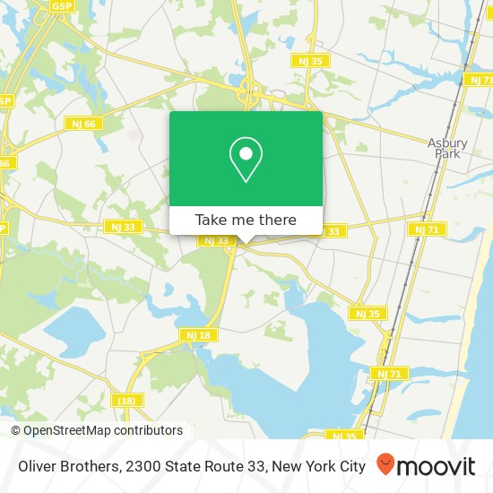 Mapa de Oliver Brothers, 2300 State Route 33