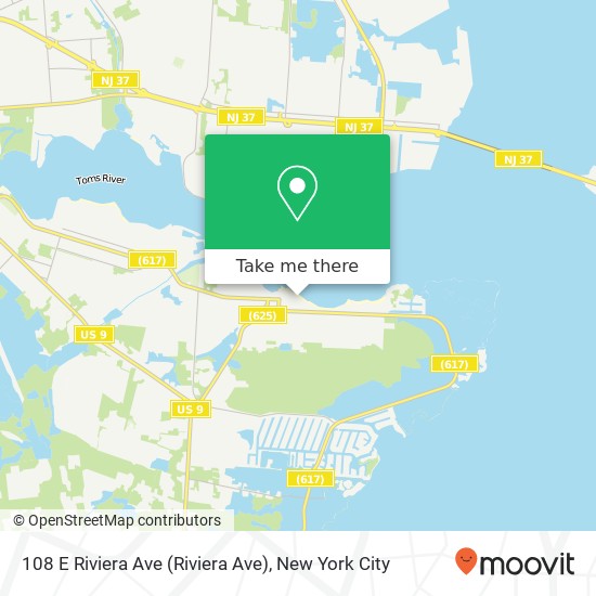 108 E Riviera Ave (Riviera Ave), Ocean Gate, NJ 08740 map