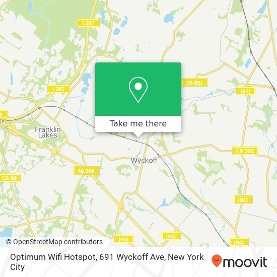 Optimum Wifi Hotspot, 691 Wyckoff Ave map
