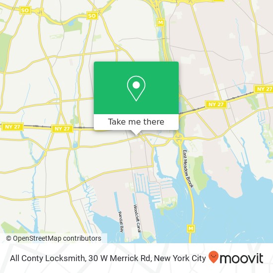 All Conty Locksmith, 30 W Merrick Rd map