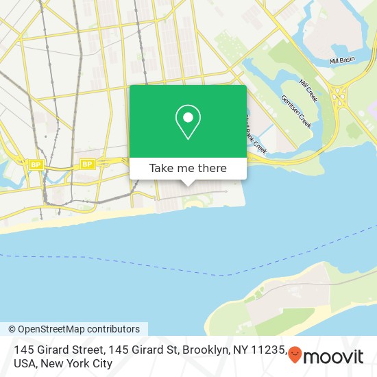 Mapa de 145 Girard Street, 145 Girard St, Brooklyn, NY 11235, USA