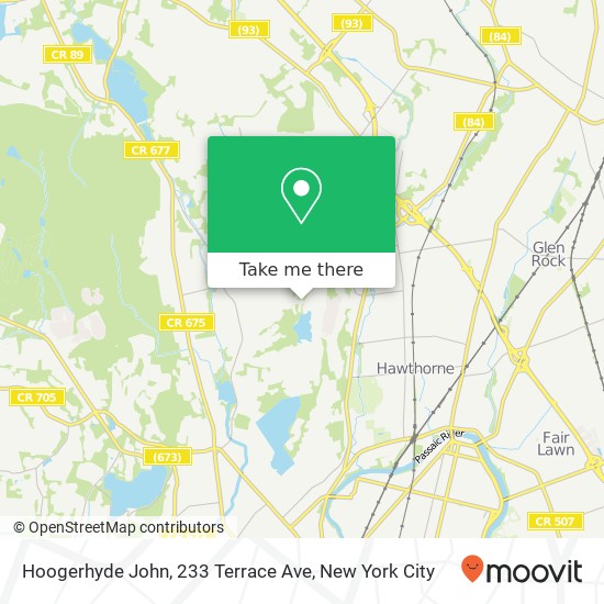 Hoogerhyde John, 233 Terrace Ave map