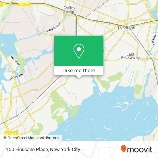 Mapa de 150 Finucane Place, 150 Finucane Pl, Woodmere, NY 11598, USA