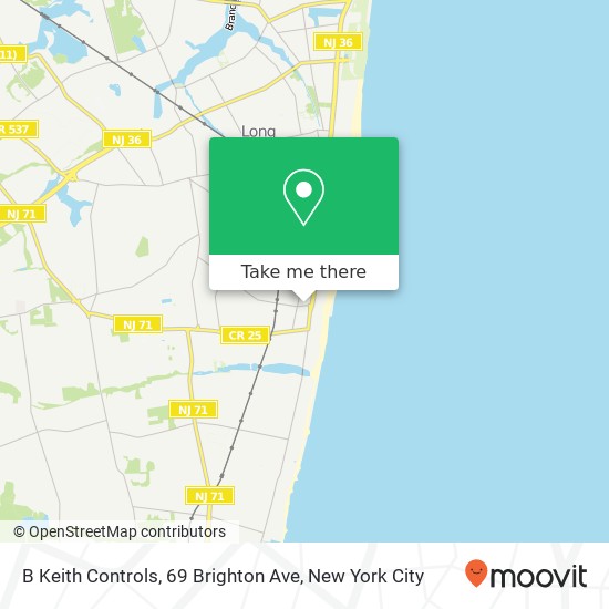 Mapa de B Keith Controls, 69 Brighton Ave