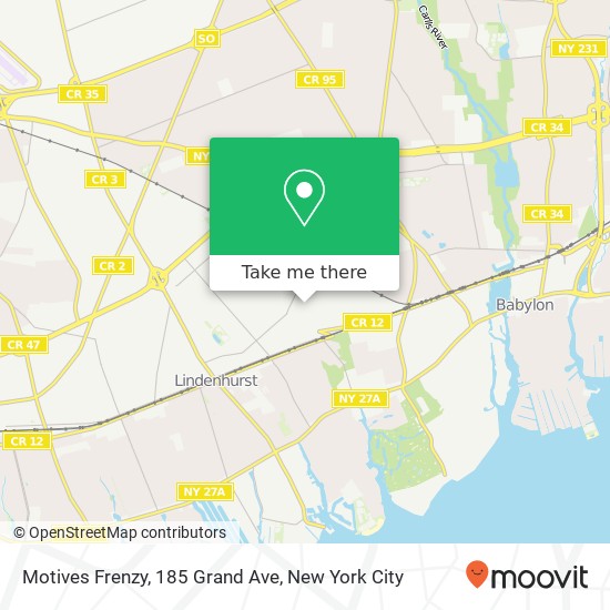 Mapa de Motives Frenzy, 185 Grand Ave