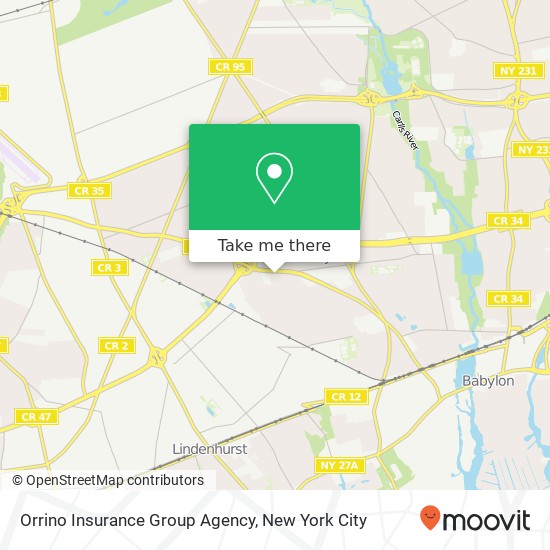 Mapa de Orrino Insurance Group Agency, 360 RT-109