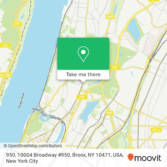 950, 10004 Broadway #950, Bronx, NY 10471, USA map