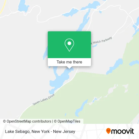 Lake Sebago map