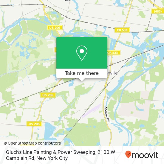 Mapa de Gluch's Line Painting & Power Sweeping, 2100 W Camplain Rd
