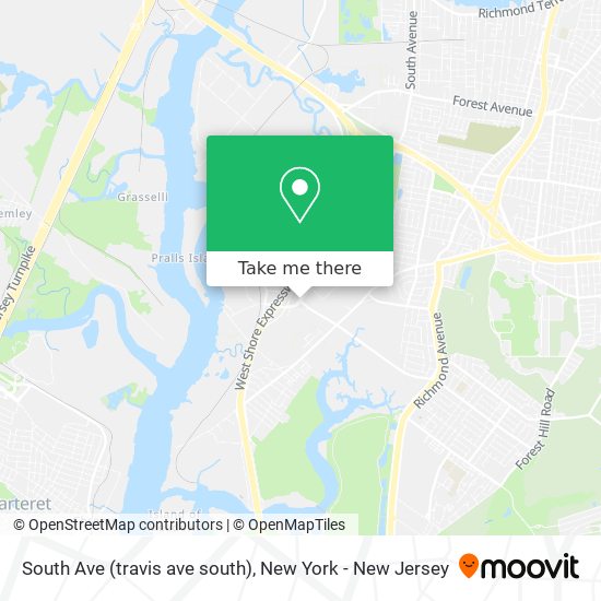 South Ave (travis ave south) map