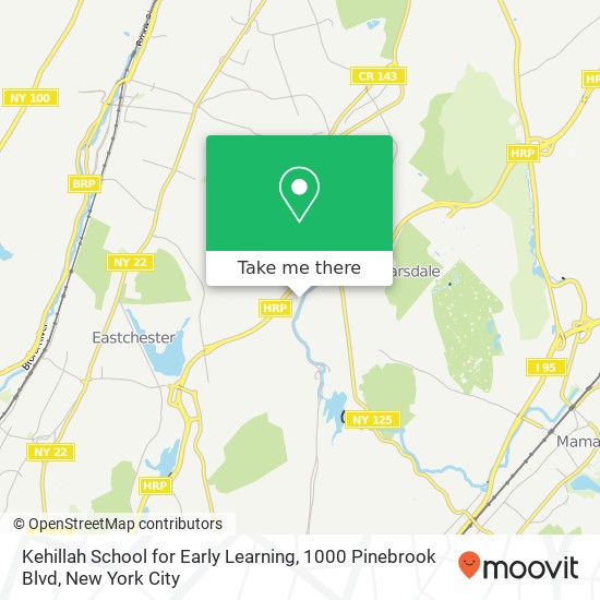 Mapa de Kehillah School for Early Learning, 1000 Pinebrook Blvd