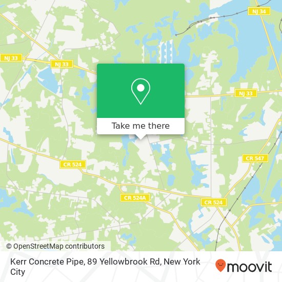 Kerr Concrete Pipe, 89 Yellowbrook Rd map