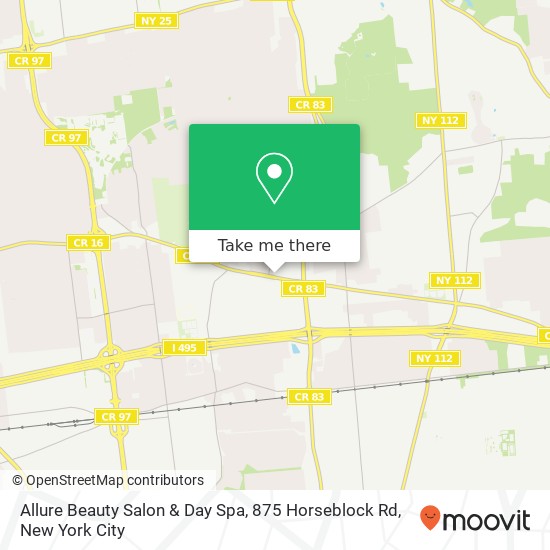 Allure Beauty Salon & Day Spa, 875 Horseblock Rd map