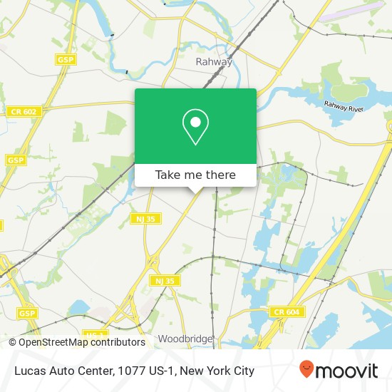 Mapa de Lucas Auto Center, 1077 US-1