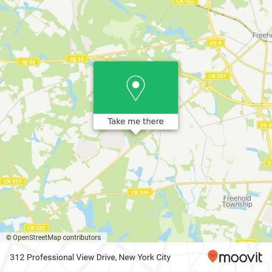 312 Professional View Drive, 312 Professional View Dr, Englishtown, NJ 07726, USA map