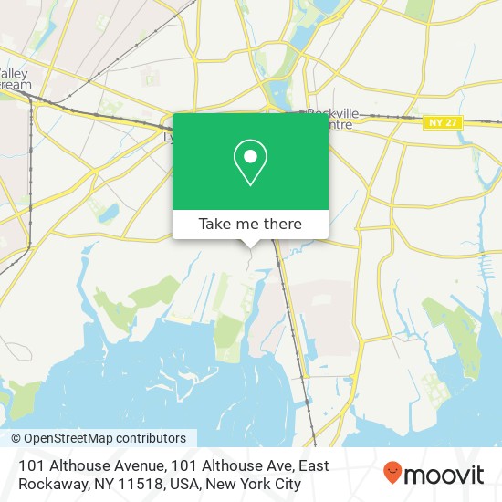 Mapa de 101 Althouse Avenue, 101 Althouse Ave, East Rockaway, NY 11518, USA