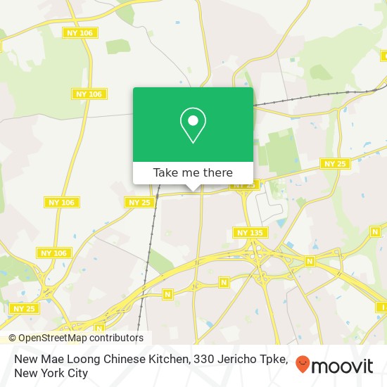 New Mae Loong Chinese Kitchen, 330 Jericho Tpke map