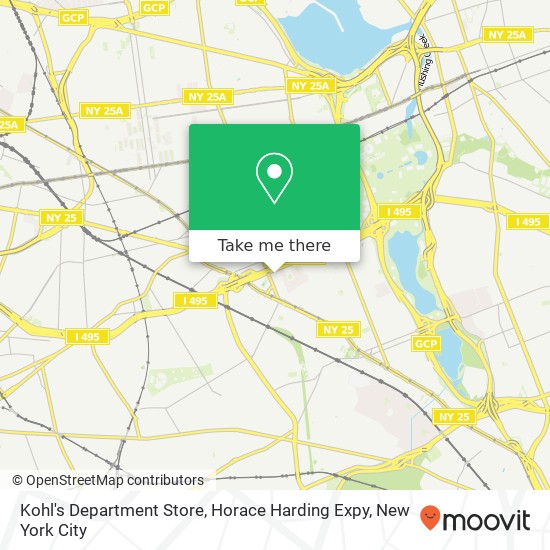 Kohl's Department Store, Horace Harding Expy map