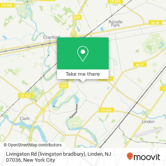 Livingston Rd (livingston bradbury), Linden, NJ 07036 map