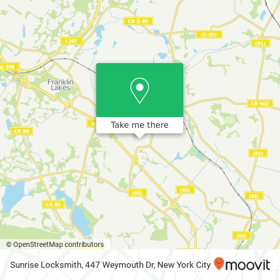 Sunrise Locksmith, 447 Weymouth Dr map