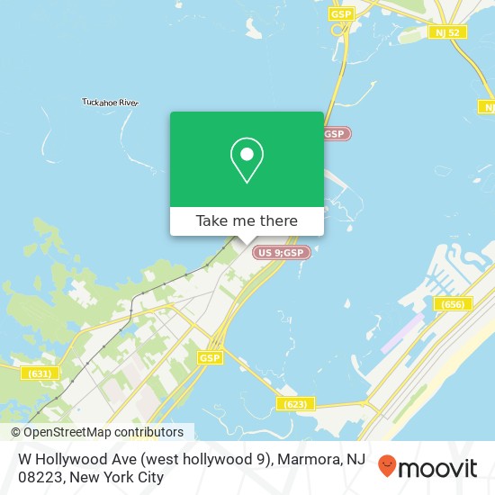 W Hollywood Ave (west hollywood 9), Marmora, NJ 08223 map
