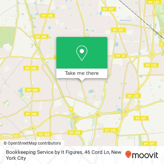 Mapa de Bookkeeping Service by It Figures, 46 Cord Ln