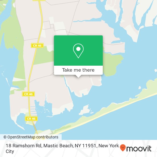 18 Ramshorn Rd, Mastic Beach, NY 11951 map