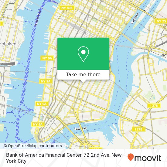 Bank of America Financial Center, 72 2nd Ave map