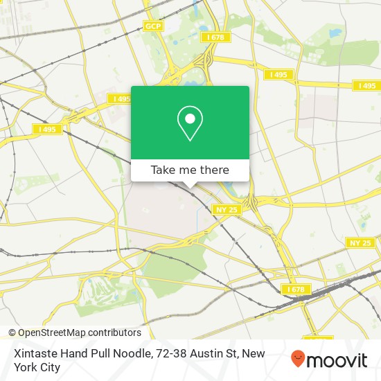 Mapa de Xintaste Hand Pull Noodle, 72-38 Austin St
