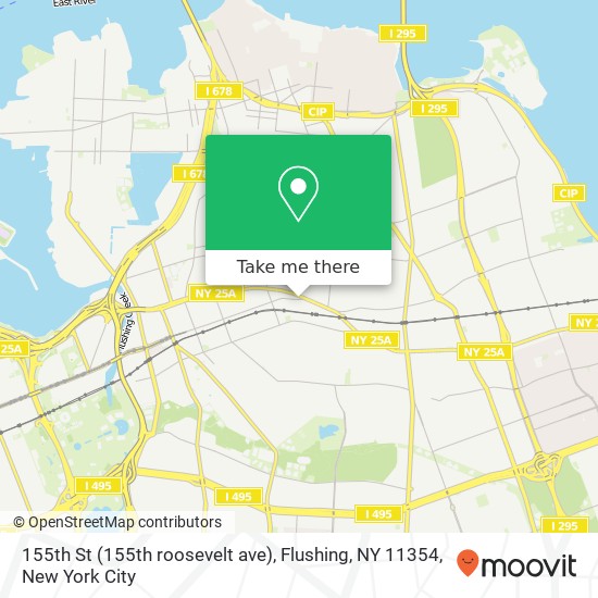 155th St (155th roosevelt ave), Flushing, NY 11354 map
