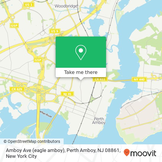 Amboy Ave (eagle amboy), Perth Amboy, NJ 08861 map