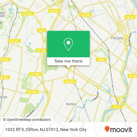 1032 RT-3, Clifton, NJ 07012 map