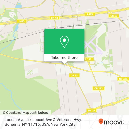 Locust Avenue, Locust Ave & Veterans Hwy, Bohemia, NY 11716, USA map