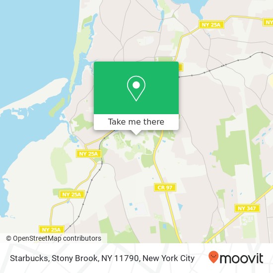 Mapa de Starbucks, Stony Brook, NY 11790