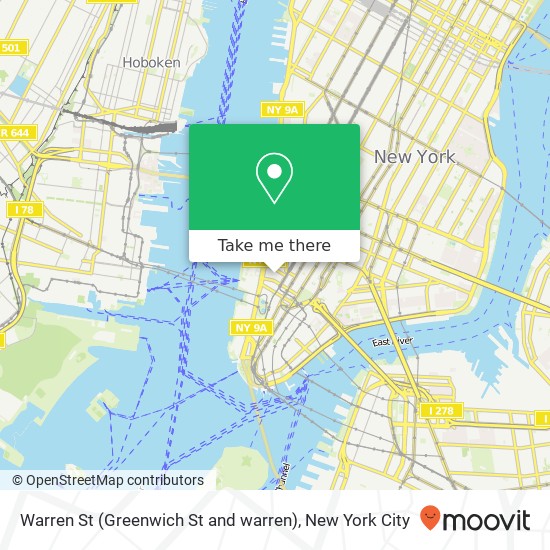 Warren St (Greenwich St and warren), New York, NY 10007 map
